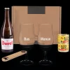 Bier borrelpakket met gegraveerde glazen