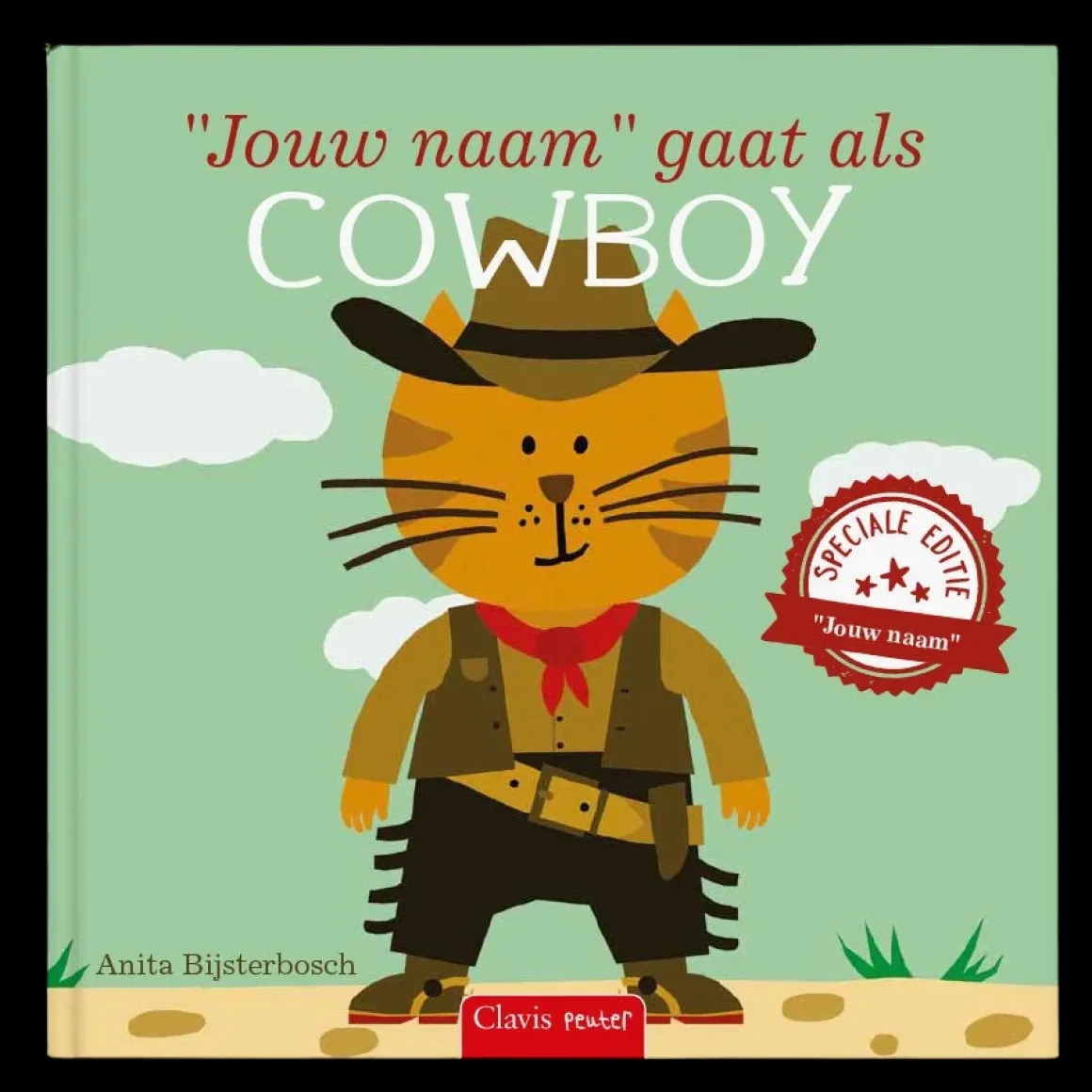 Boek "Ik ga als cowboy" met naam