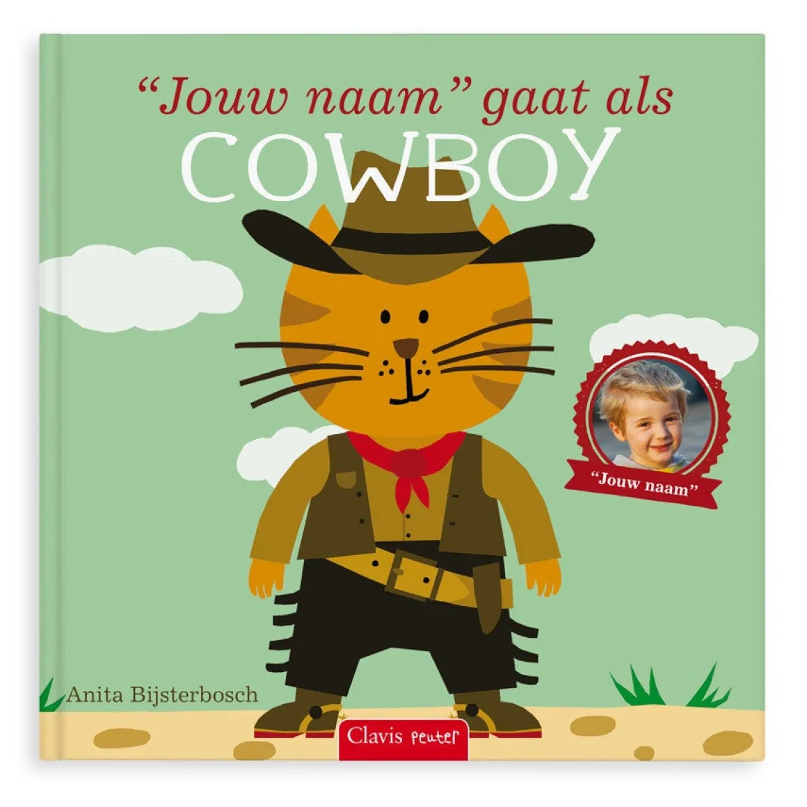 Boek "Ik ga als cowboy" met naam