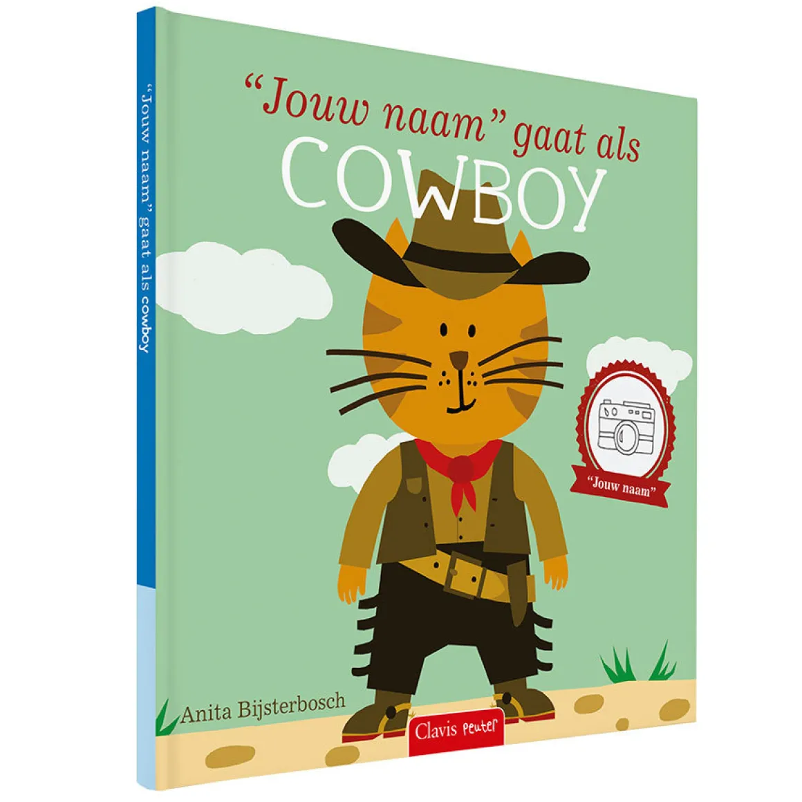 Boek "Ik ga als cowboy" met naam