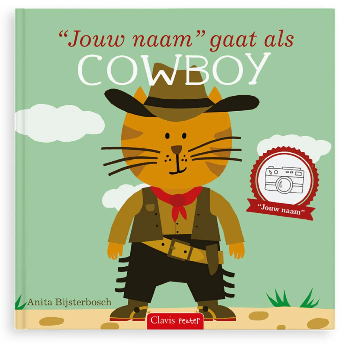 Boek "Ik ga als cowboy" met naam
