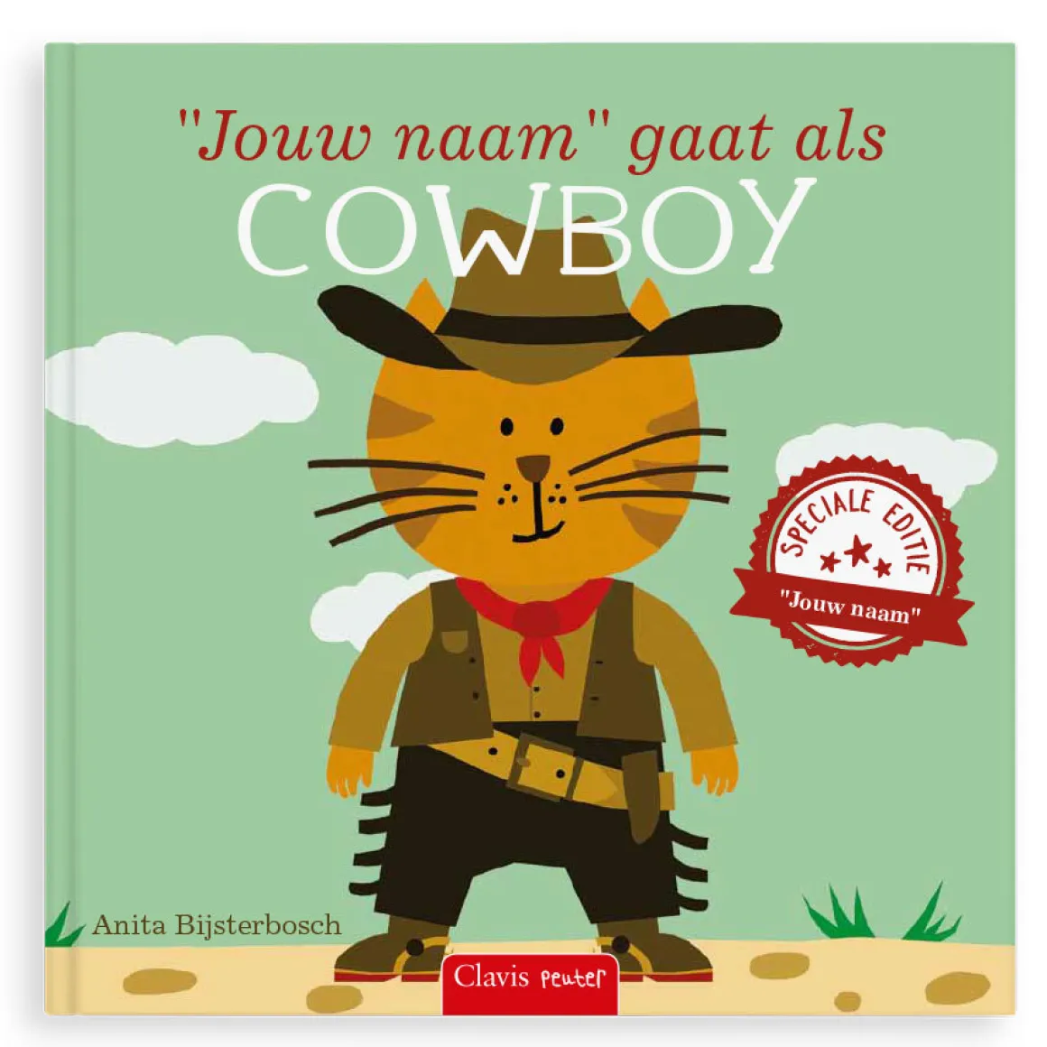 Boek "Ik ga als cowboy" met naam