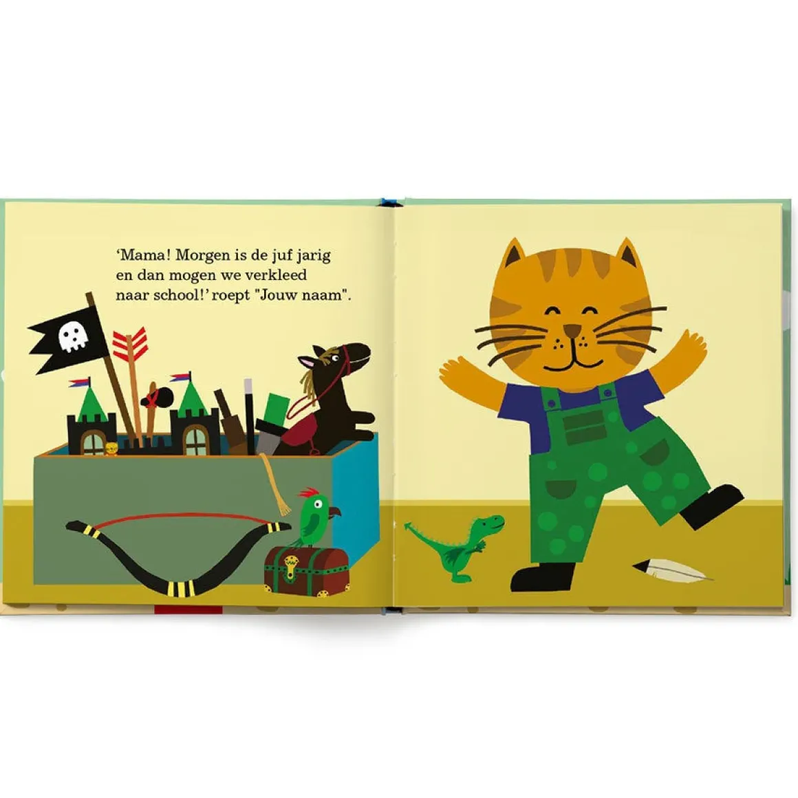 Boek "Ik ga als cowboy" met naam