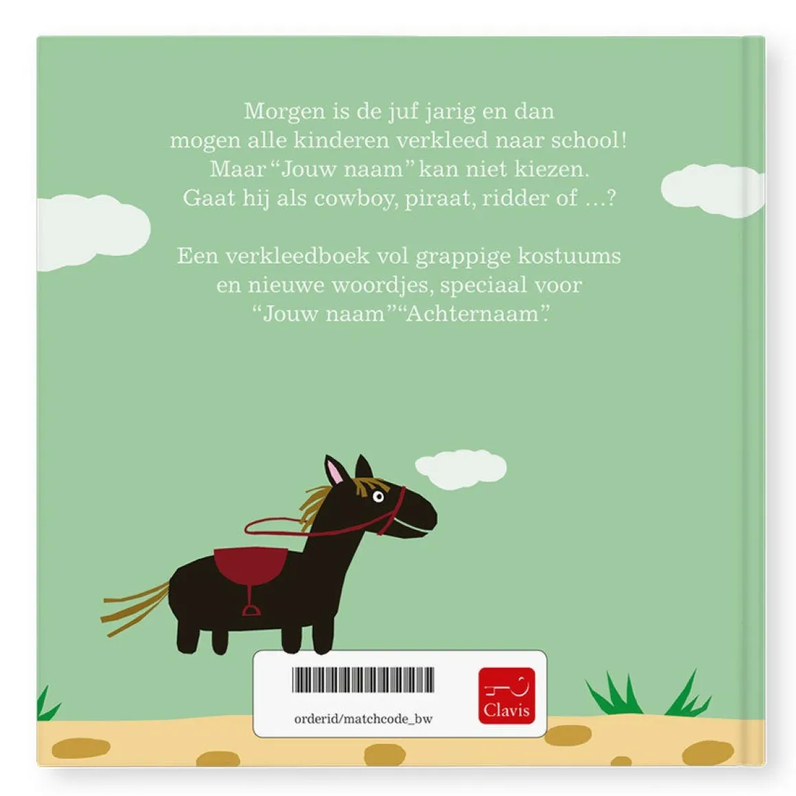 Boek "Ik ga als cowboy" met naam