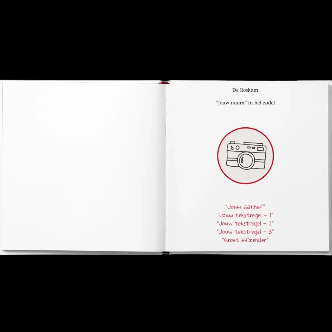 Boek "In het zadel" personaliseren