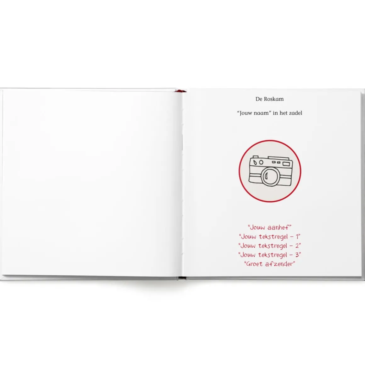 Boek "In het zadel" personaliseren