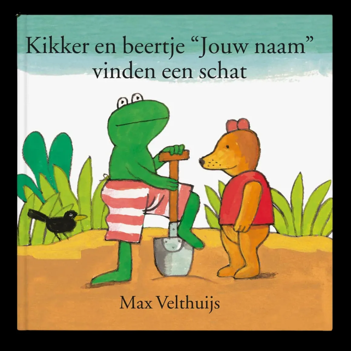 Boek "Kikker en beertje vinden een schat" personaliseren