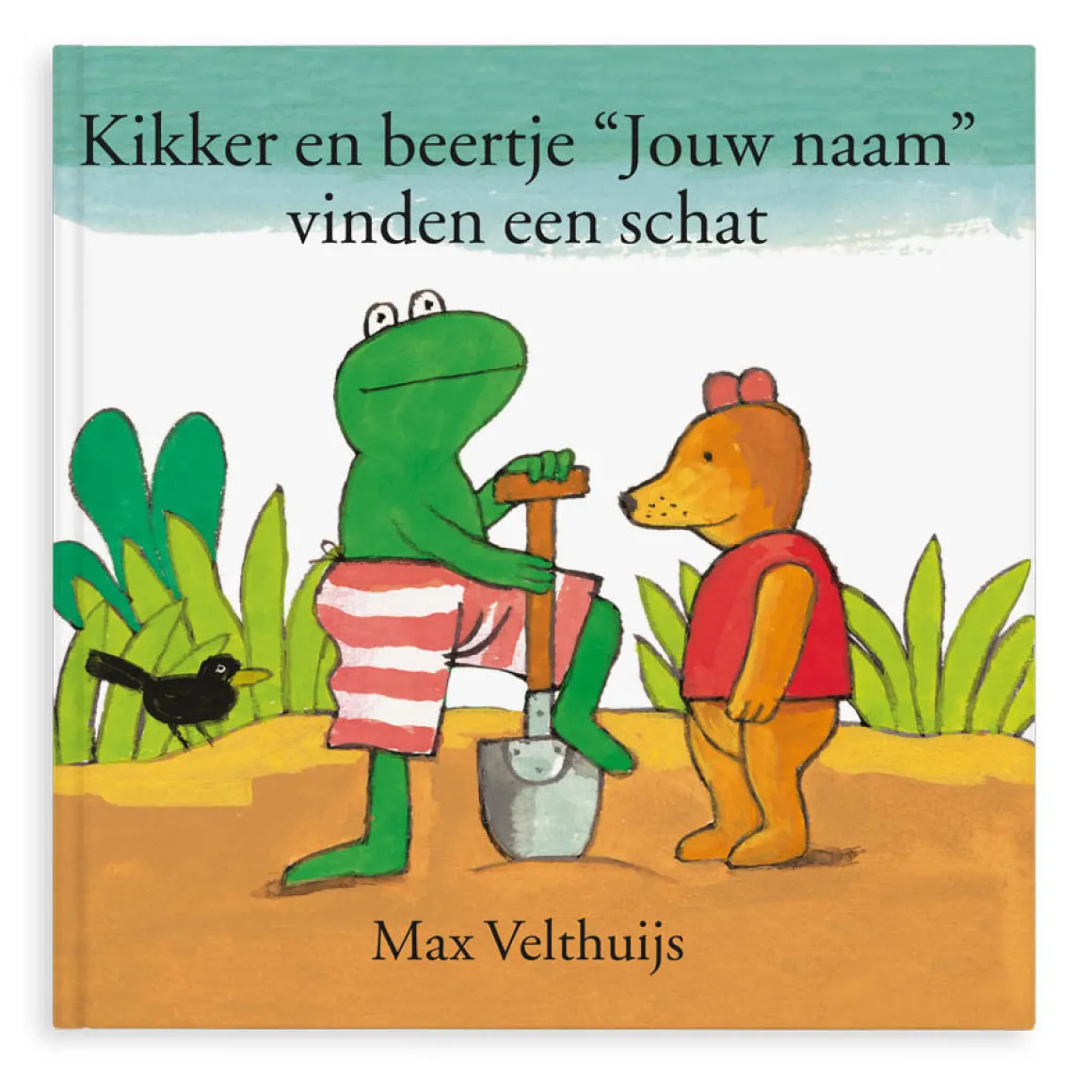 Boek "Kikker en beertje vinden een schat" personaliseren