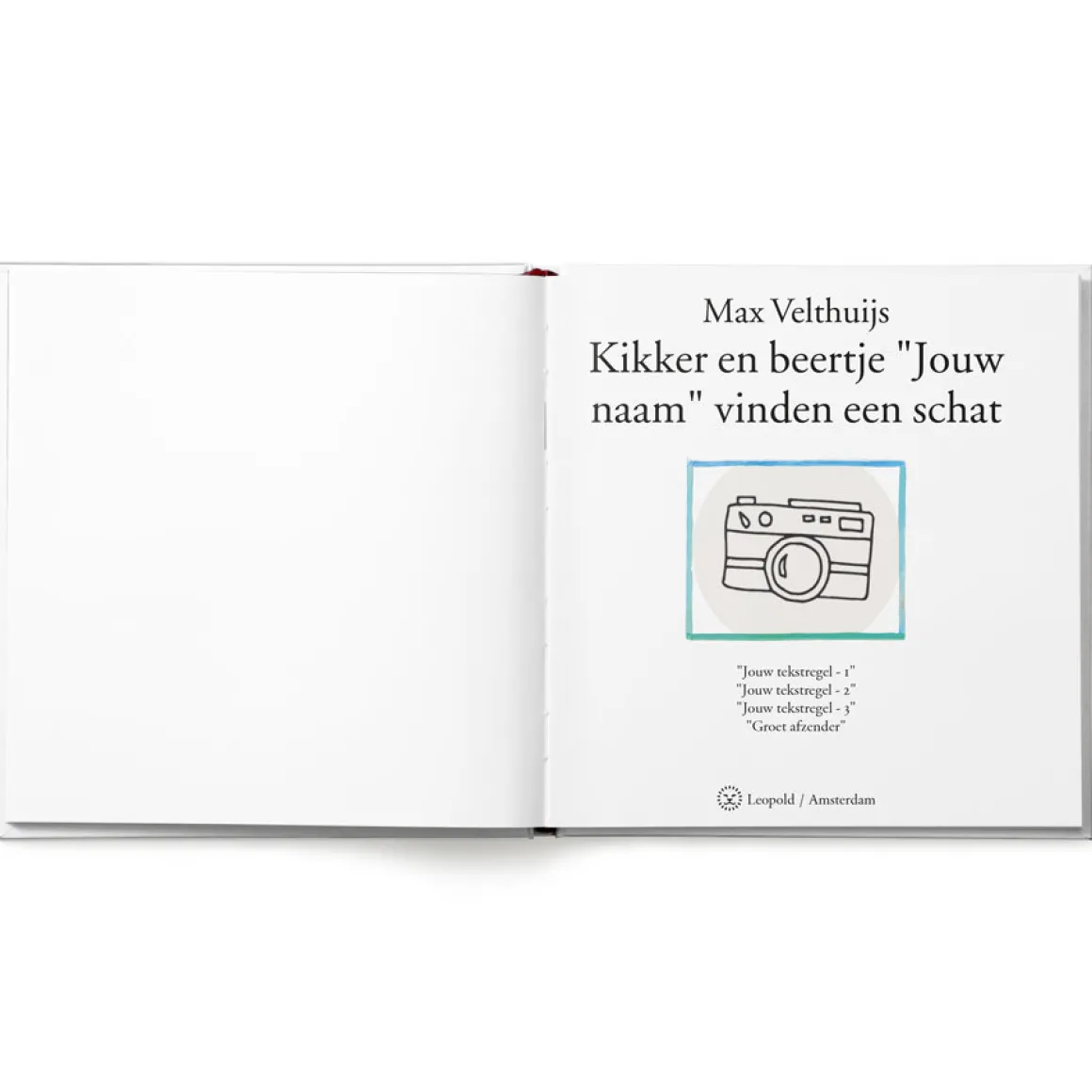 Boek "Kikker en beertje vinden een schat" personaliseren
