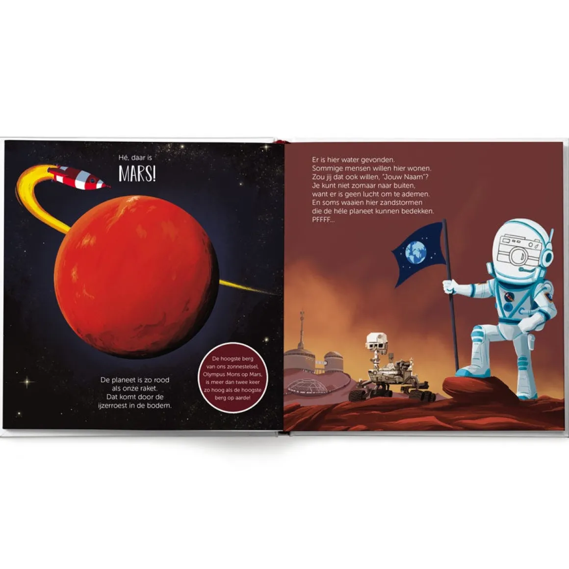 Boek met naam - De kleine astronaut