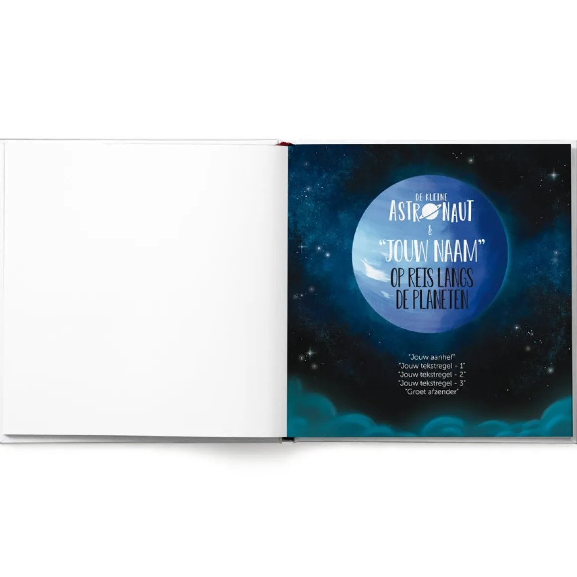 Boek met naam - De kleine astronaut