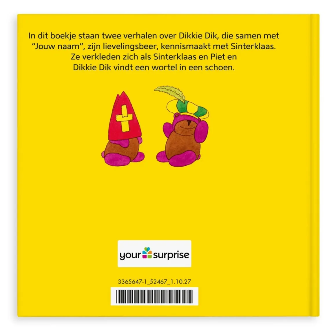 Boek met naam - Dikkie Dik - Viert Sinterklaas