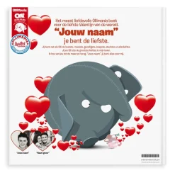 Boek met naam XXL - Ollimania - Je bent mijn Valentijn/Liefste