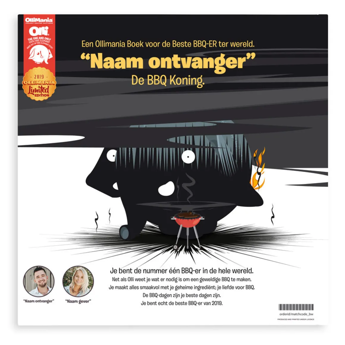 Boek met naam XXL - Ollimania - The BBQ King