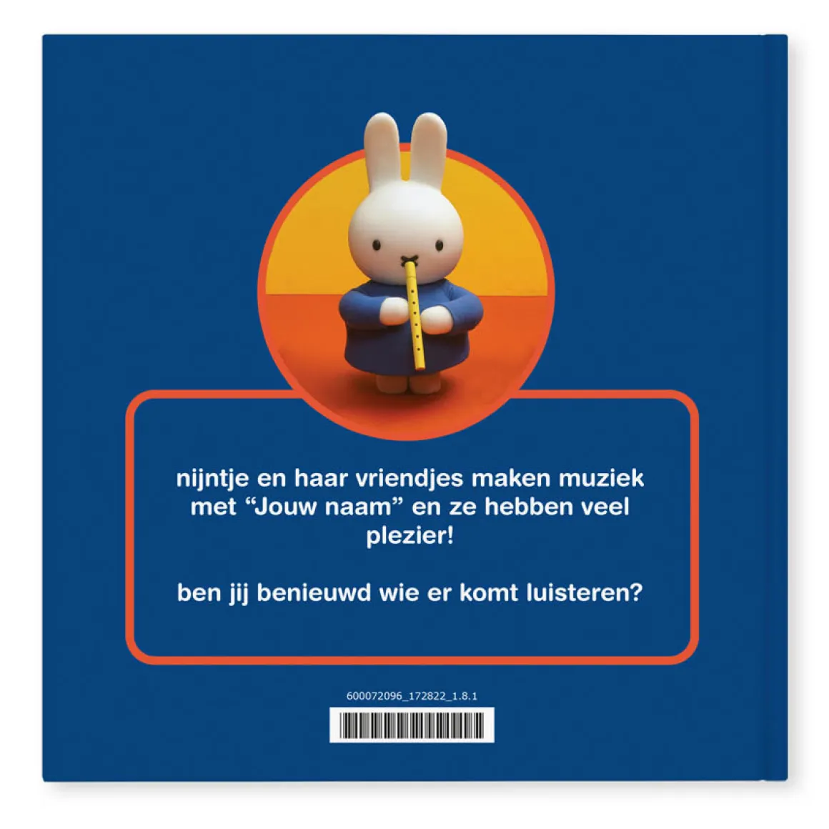 Boek "nijntje maakt muziek" personaliseren