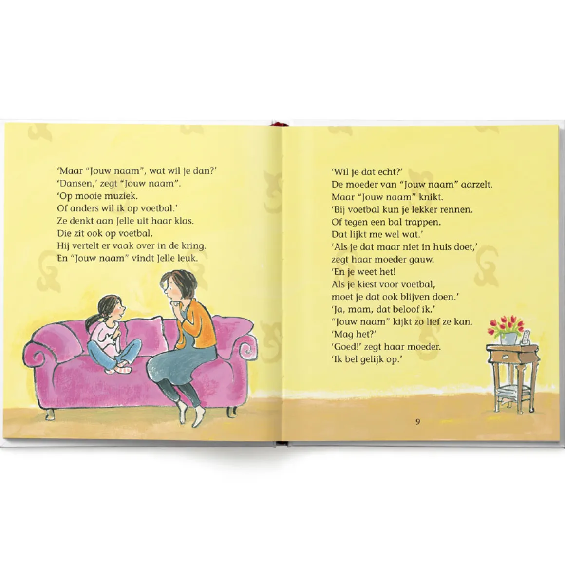 Boek "Pip wil dansen" personaliseren