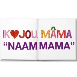 Boek "Rupsje Nooitgenoeg - Ik hou van mama" met naam