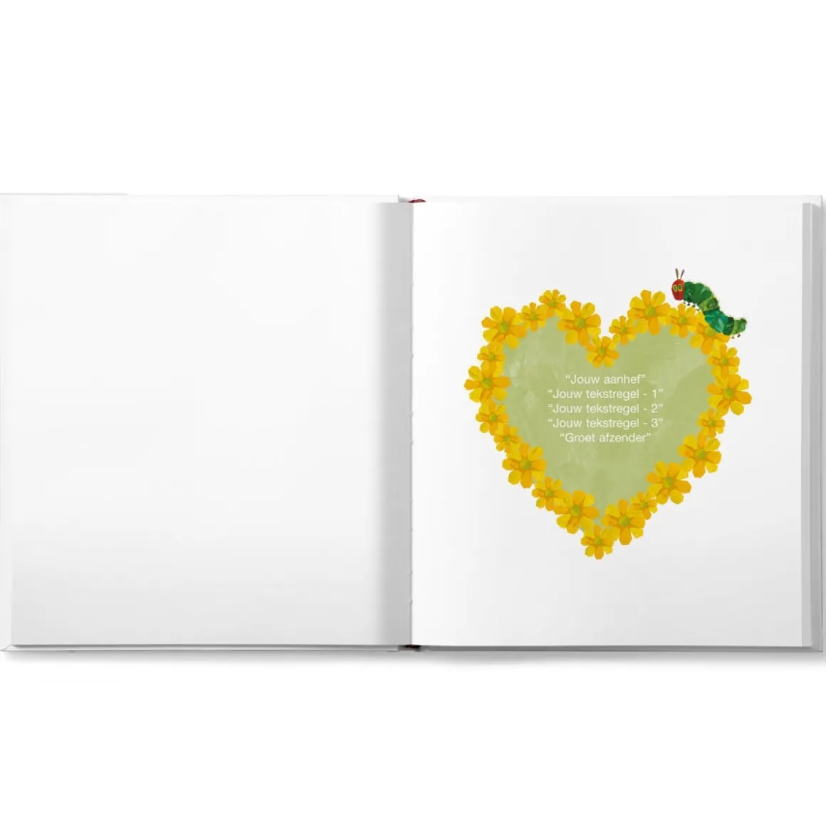 Boek "Rupsje Nooitgenoeg - Ik hou van mama" met naam
