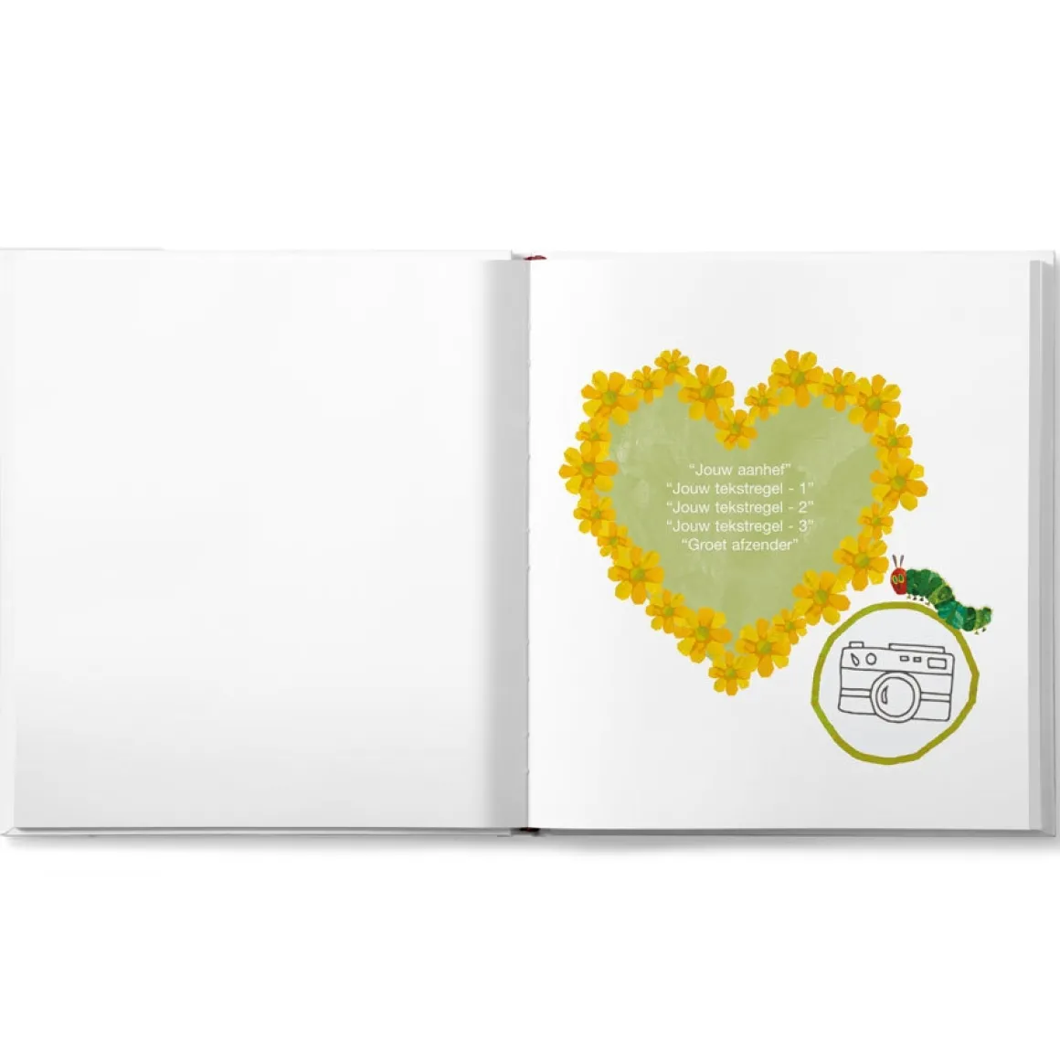 Boek "Rupsje Nooitgenoeg - Ik hou van mama" met naam