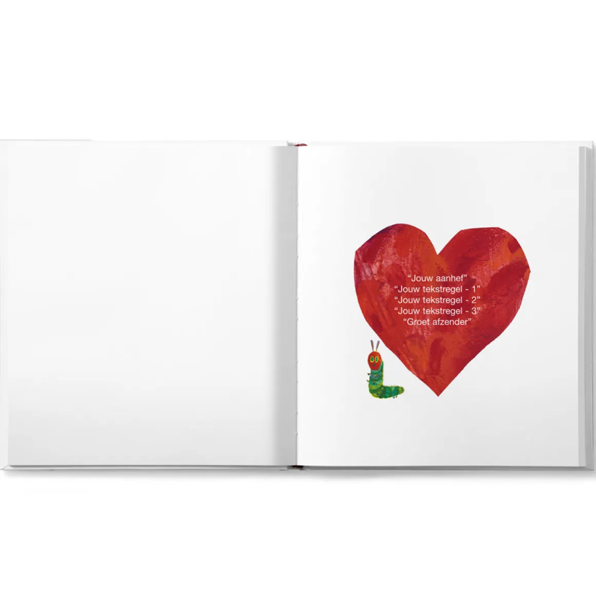 Boek "Rupsje Nooitgenoeg - Liefs" personaliseren