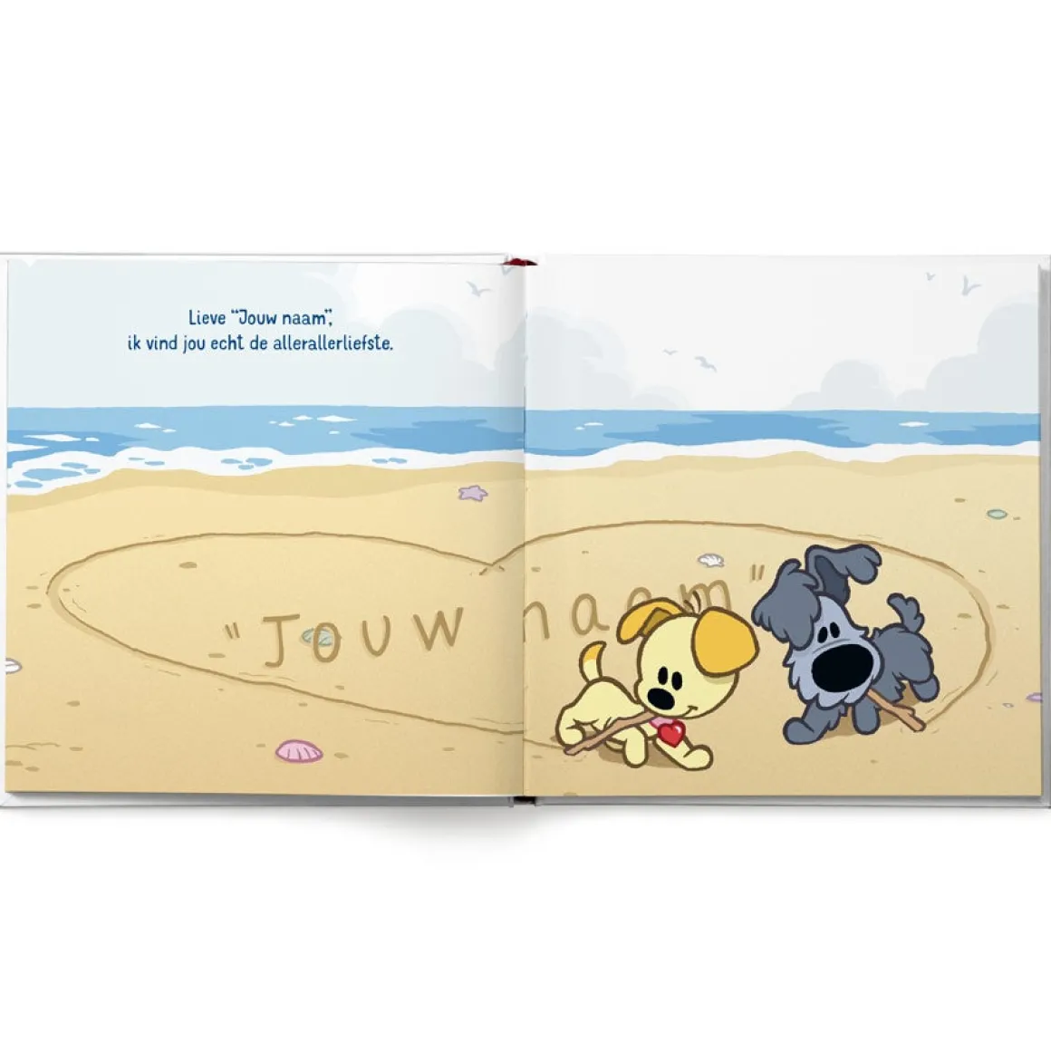 Boek "Woezel & Pip - Jij bent de allerliefste" met naam