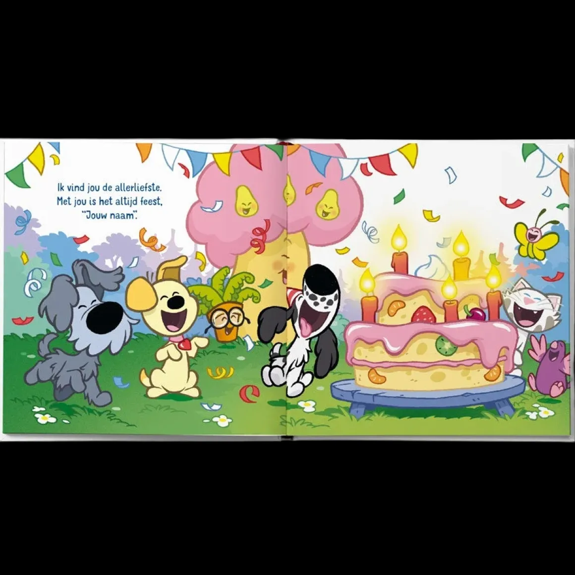 Boek "Woezel & Pip - Jij bent de allerliefste" met naam