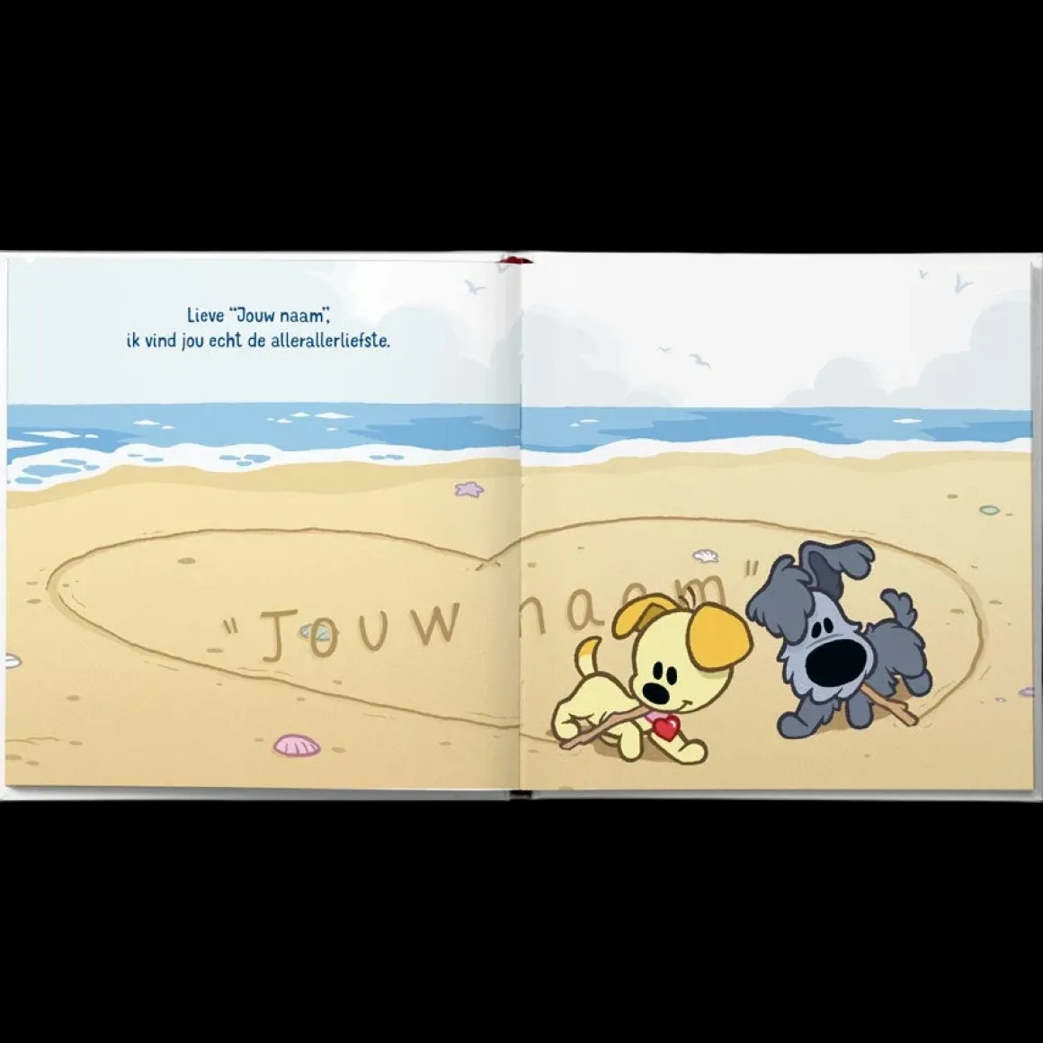 Boek "Woezel & Pip - Jij bent de allerliefste" met naam