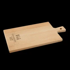 Borrelpakket met gegraveerde houten serveerplank