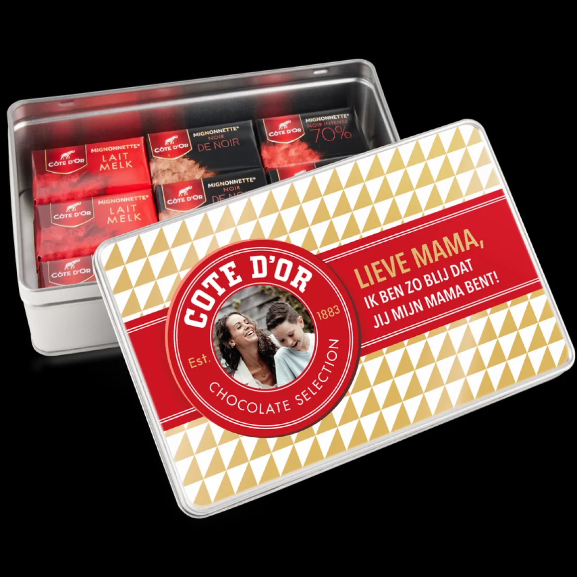 Cadeaublik gevuld met Côte d'Or