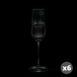 Champagneglas graveren