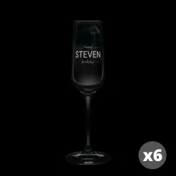 Champagneglas graveren