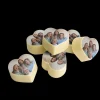 Chocolade hartjes met foto