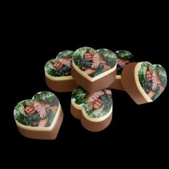 Chocolade hartjes met foto