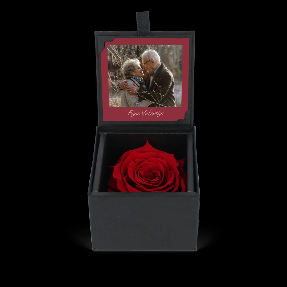 Eeuwige roos met foto afdruk