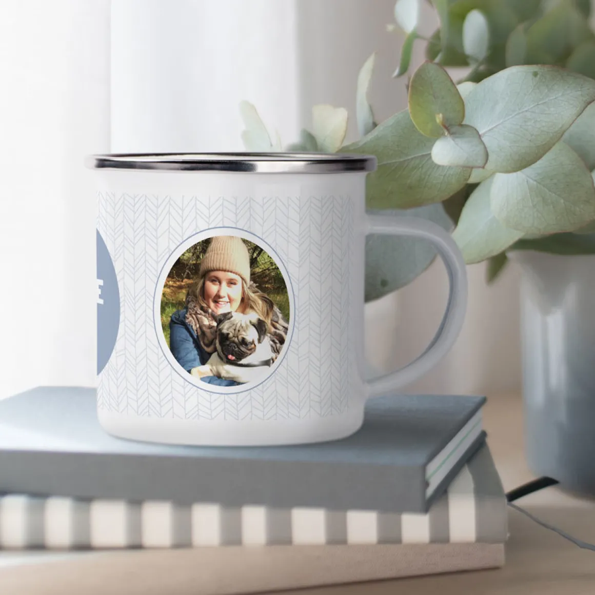 Emaille mok met foto