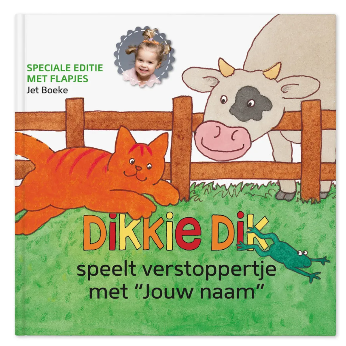 Flapjesboek met naam XXL - Dikkie Dik - Verstoppertje