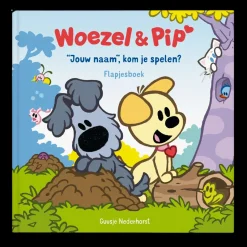 Flapjesboek met naam XXL - Woezel en Pip - Verstoppertje