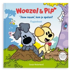 Flapjesboek met naam XXL - Woezel en Pip - Verstoppertje