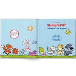 Flapjesboek met naam XXL - Woezel en Pip - Verstoppertje