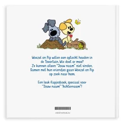 Flapjesboek met naam XXL - Woezel en Pip - Verstoppertje