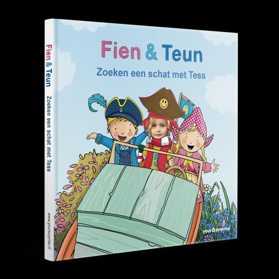 Gepersonaliseerd kinderboek - Fien & Teun 'Zoeken een schat'