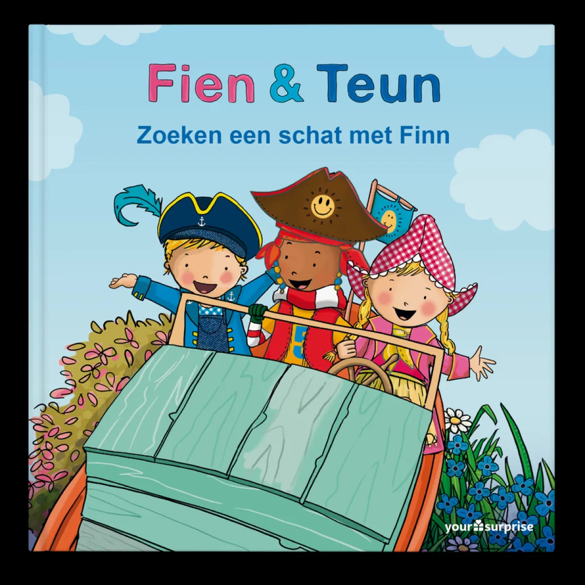 Gepersonaliseerd kinderboek - Fien & Teun 'Zoeken een schat'