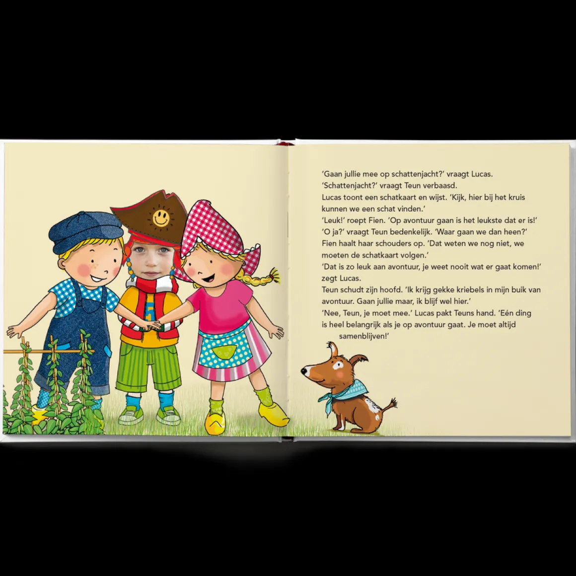 Gepersonaliseerd kinderboek - Fien & Teun 'Zoeken een schat'