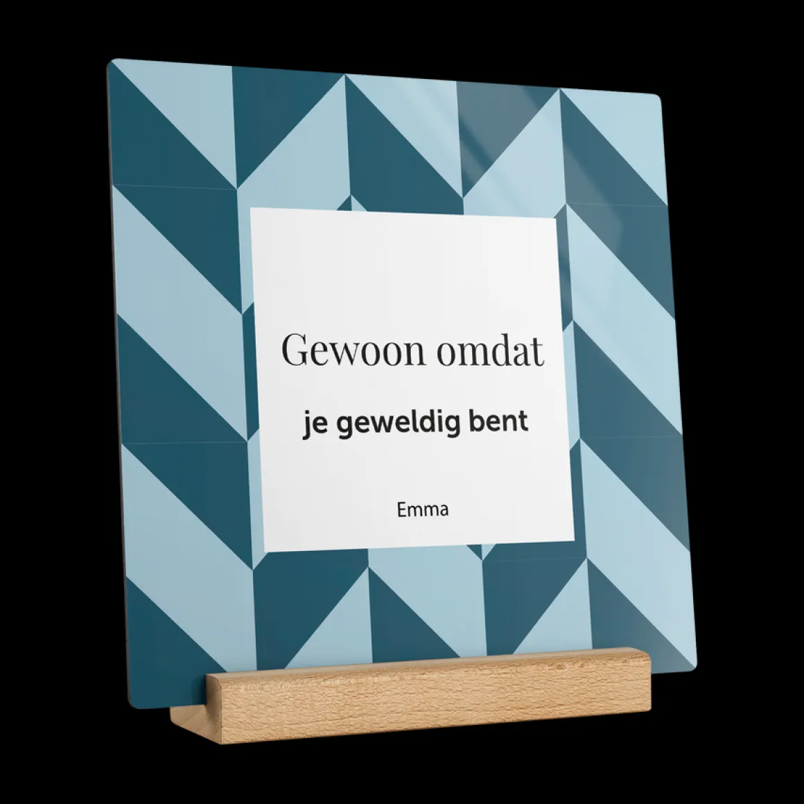 Houten fototegel personaliseren
