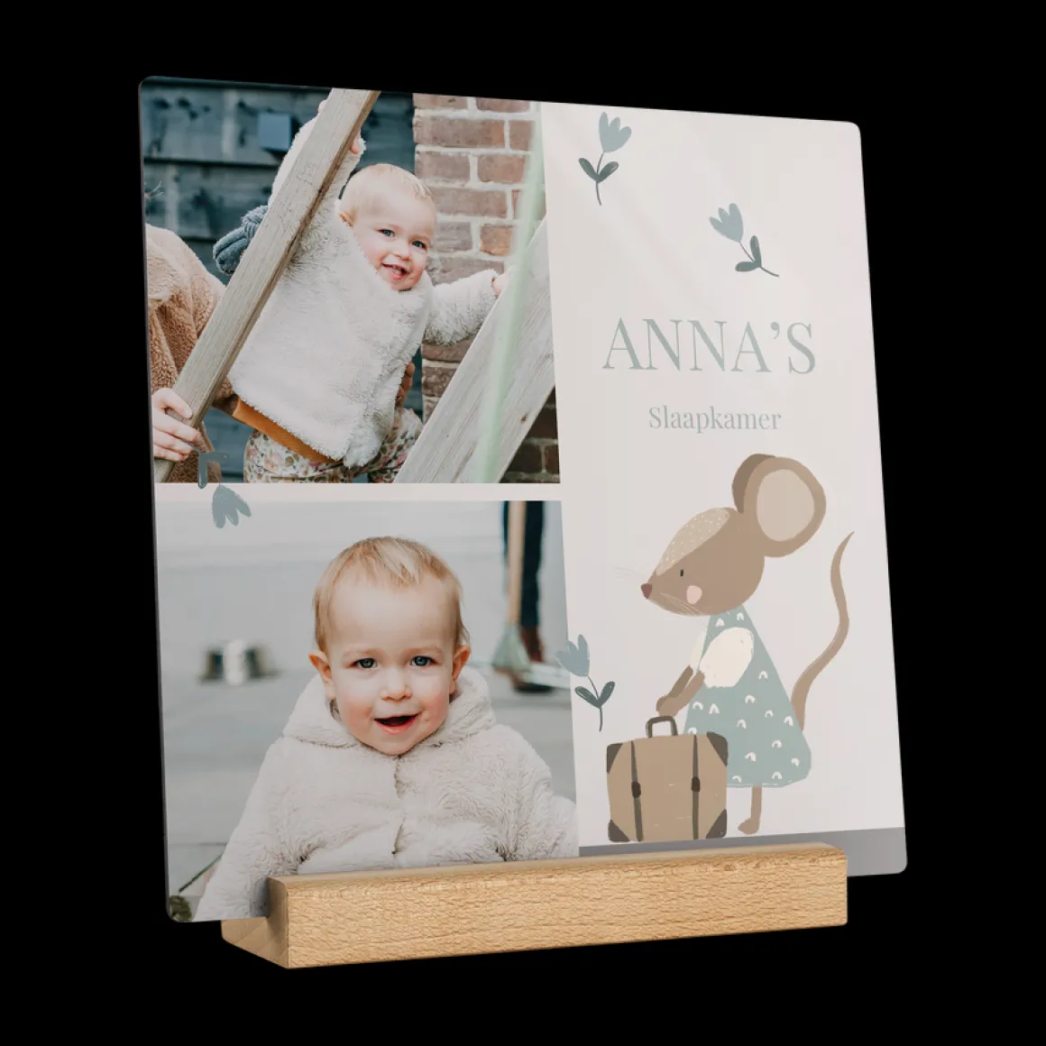 Houten fototegel personaliseren