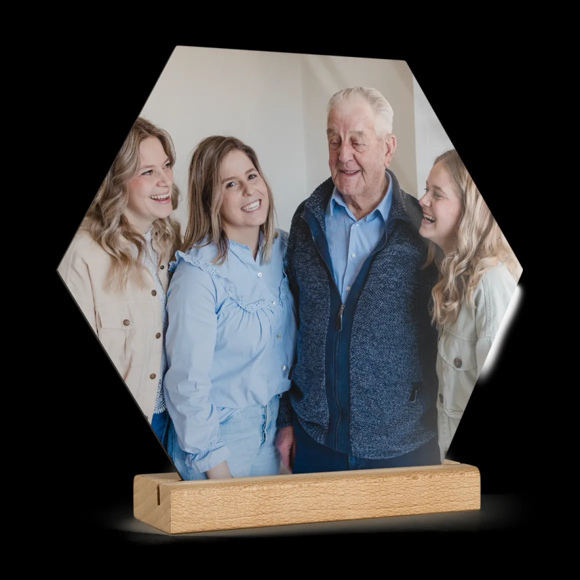 Houten fototegel personaliseren