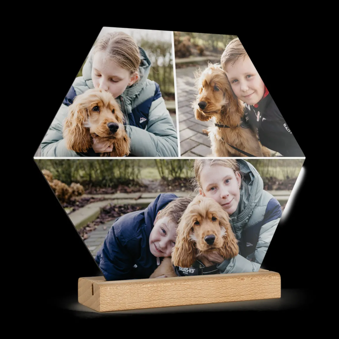 Houten fototegel personaliseren