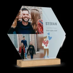 Houten fototegel personaliseren