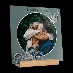 Houten fototegel personaliseren
