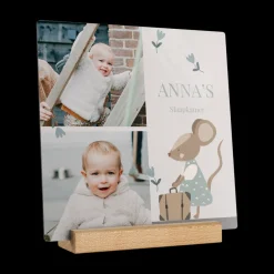 Houten fototegel personaliseren